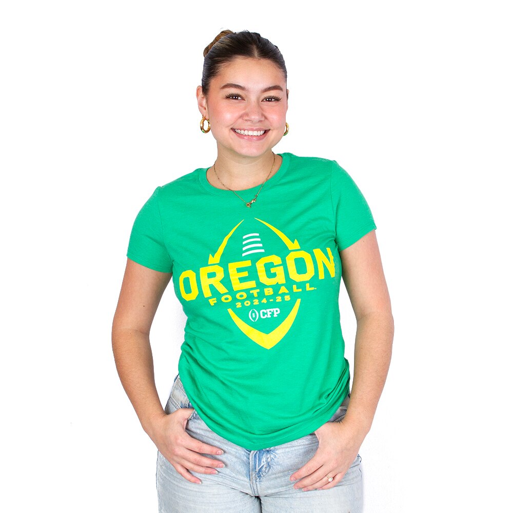 Playoffs, McKenzie SewOn, Green, Crew Neck, Tri-blend, Women, Football, Oregon, Bowl Bound, T-Shirt, 919485